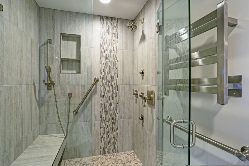 Elegant Tiled Shower Space